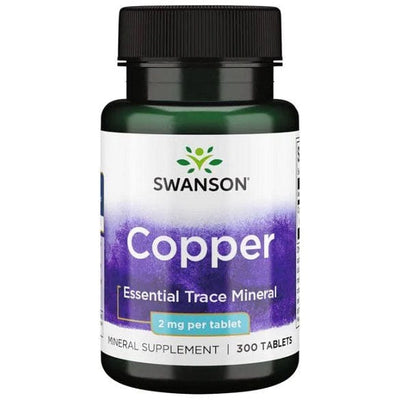 Swanson Vitamins & Minerals Copper, 2mg - 300 tablets