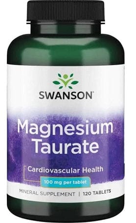 Swanson Vitamins & Minerals Magnesium Taurate, 100mg - 120 tablets