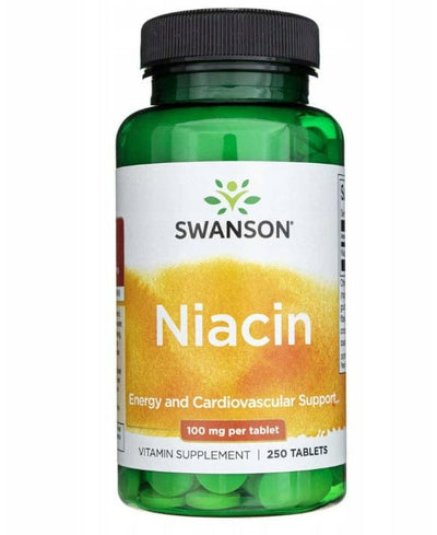 Swanson Vitamins & Minerals Niacin, 100mg - 250 tablets