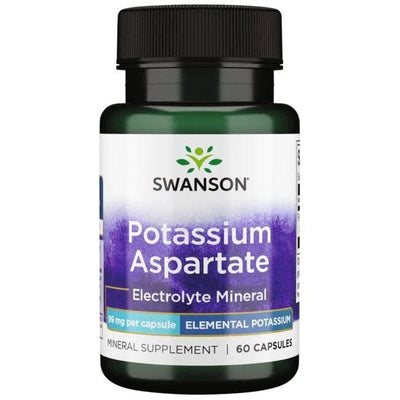 Swanson Vitamins & Minerals Potassium Aspartate, 99mg - 60 caps