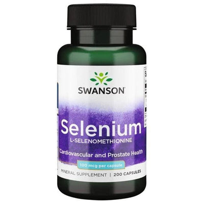 Swanson Vitamins & Minerals Selenium, 100mcg - 200 caps