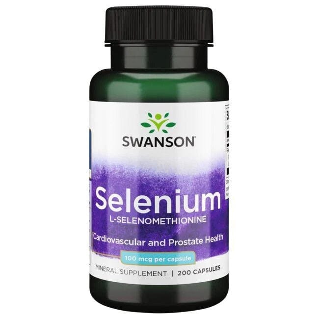 Swanson Vitamins & Minerals Selenium, 100mcg - 200 caps