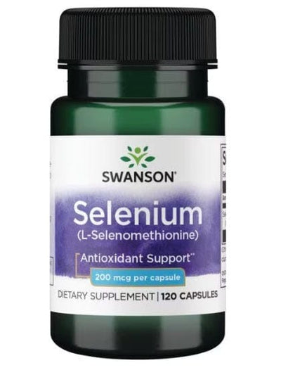 Swanson Vitamins & Minerals Selenium, 200mcg - 120 caps