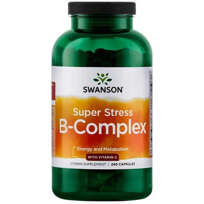 Swanson Vitamins & Minerals Super Stress B-Complex with Vitamin C - 240 caps