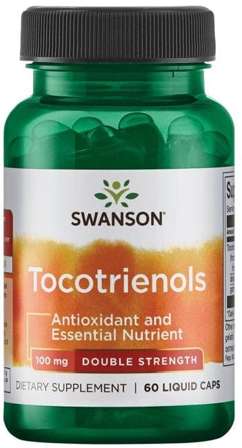 Swanson Vitamins & Minerals Tocotrienols, 100mg Double Strength - 60 liquid caps