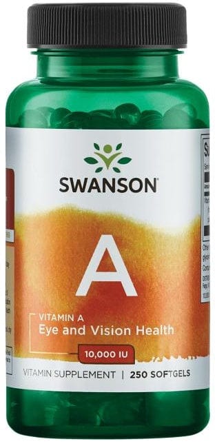 Swanson Vitamins & Minerals Vitamin A, 10 000 IU - 250 softgels