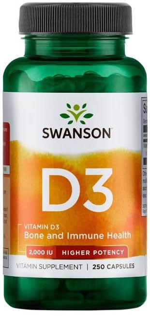 Swanson Vitamins & Minerals Vitamin D-3, 2000 IU - 250 caps