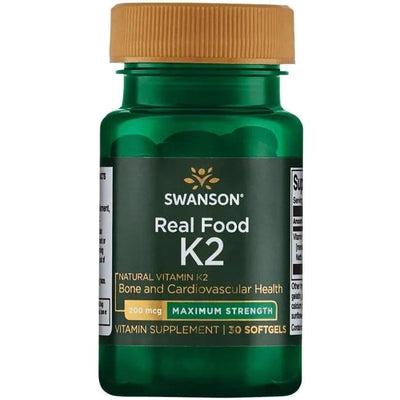 Swanson Vitamins & Minerals Vitamin K-2 - Natural, 200mcg - 30 softgels