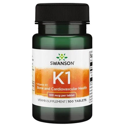 Swanson Vitamins & Minerals Vitamin K1, 100mcg - 100 tablets
