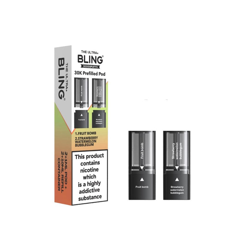 The Bling Vaping Products 20mg Bling Ultra Pro Max 30K Prefilled Pods