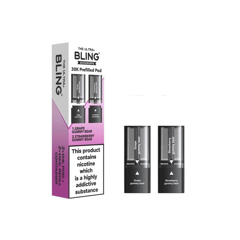 The Bling Vaping Products 20mg Bling Ultra Pro Max 30K Prefilled Pods