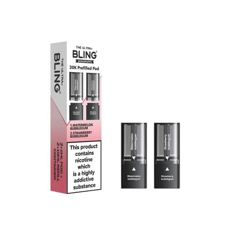 The Bling Vaping Products 20mg Bling Ultra Pro Max 30K Prefilled Pods