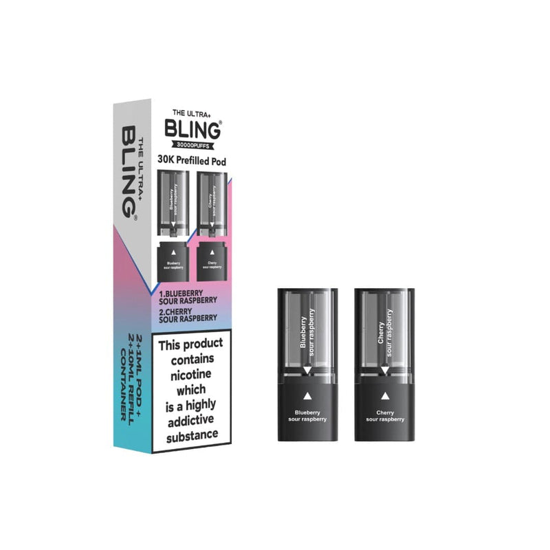 The Bling Vaping Products 20mg Bling Ultra Pro Max 30K Prefilled Pods