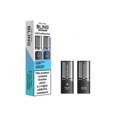 The Bling Vaping Products 20mg Bling Ultra Pro Max 30K Prefilled Pods