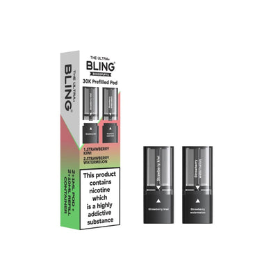 The Bling Vaping Products 20mg Bling Ultra Pro Max 30K Prefilled Pods
