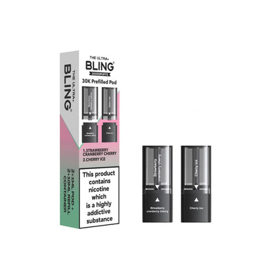 The Bling Vaping Products 20mg Bling Ultra Pro Max 30K Prefilled Pods