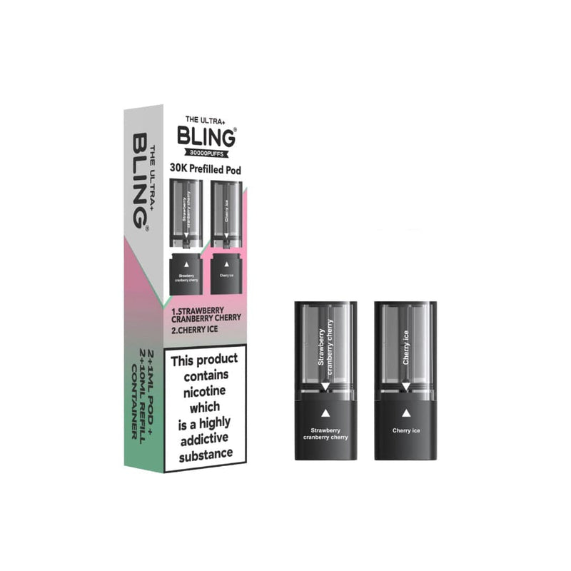 The Bling Vaping Products 20mg Bling Ultra Pro Max 30K Prefilled Pods