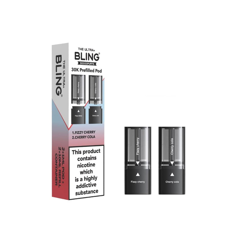 The Bling Vaping Products 20mg Bling Ultra Pro Max 30K Prefilled Pods
