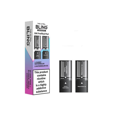 The Bling Vaping Products 20mg Bling Ultra Pro Max 30K Prefilled Pods
