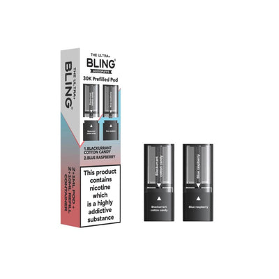 The Bling Vaping Products 20mg Bling Ultra Pro Max 30K Prefilled Pods
