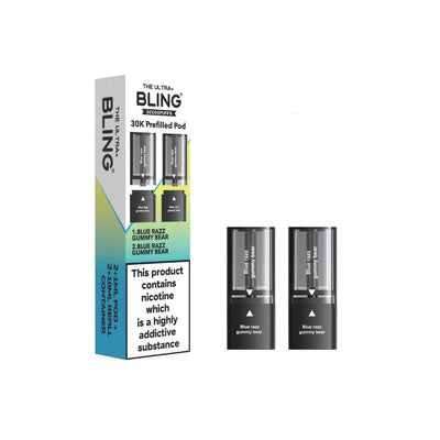 The Bling Vaping Products 20mg Bling Ultra Pro Max 30K Prefilled Pods