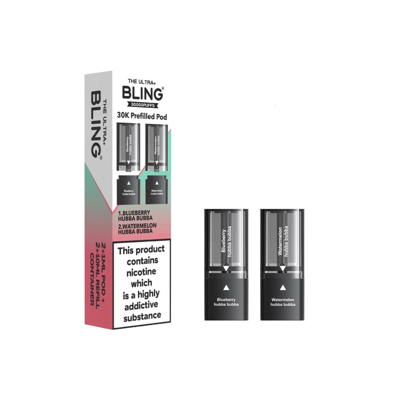 The Bling Vaping Products 20mg Bling Ultra Pro Max 30K Prefilled Pods