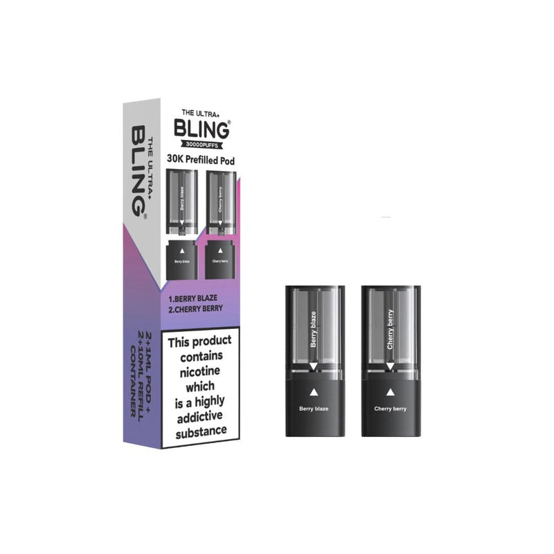 The Bling Vaping Products 20mg Bling Ultra Pro Max 30K Prefilled Pods