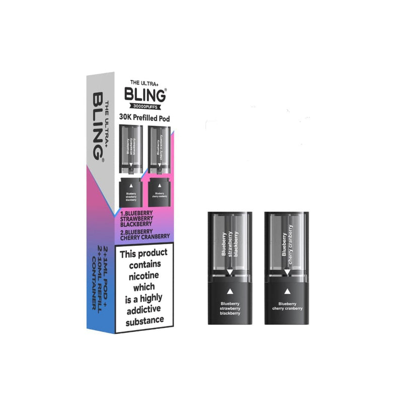 The Bling Vaping Products 20mg Bling Ultra Pro Max 30K Prefilled Pods