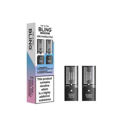 The Bling Vaping Products 20mg Bling Ultra Pro Max 30K Prefilled Pods