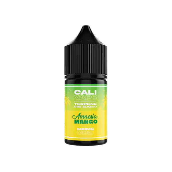 The Cali CBD Co CBD Products Amnesia Mango CALI VAPE 500mg Broad Spectrum CBD E-liquid 10ml (60PG/40VG)