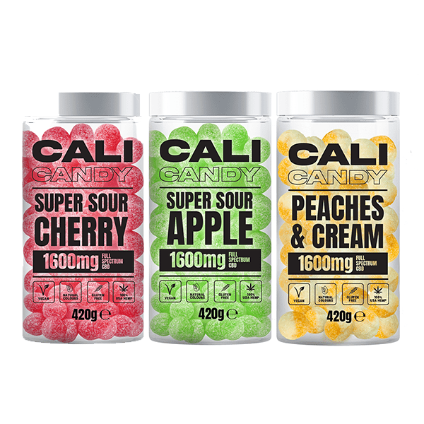 The Cali CBD Co CBD Products CALI CANDY 1600mg Full Spectrum CBD Vegan Sweets (Large) - 10 Flavours