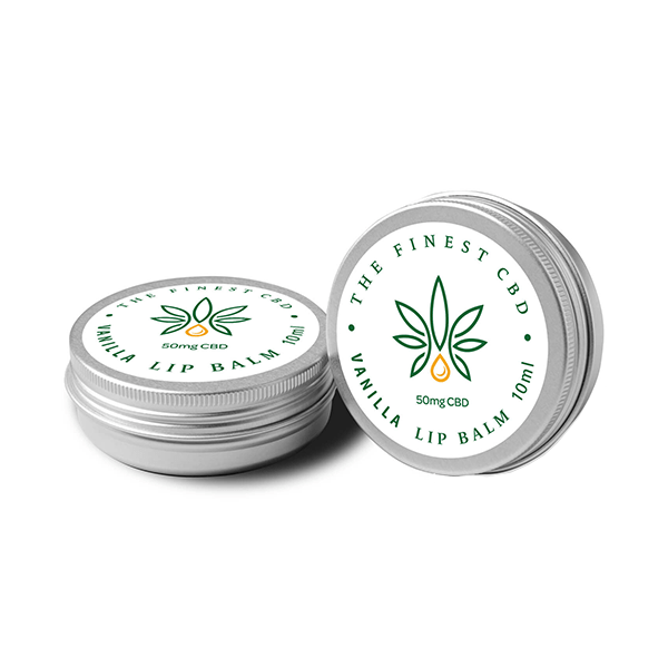 The Finest Balm CBD Products The Finest Balm 50mg CBD Vanilla Lip Balm Tin - 10ml