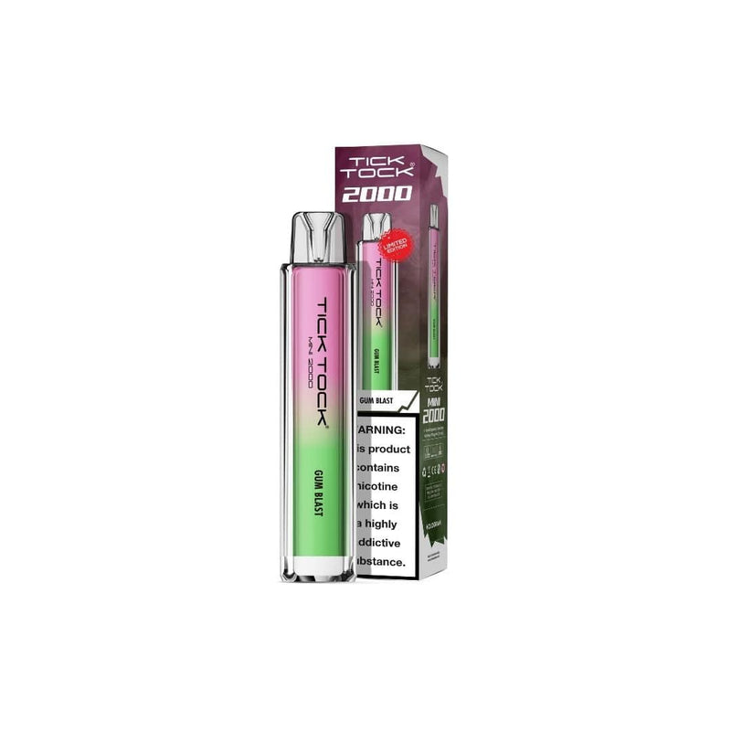 Tick Tock Vaping Products 20mg Tick Tock Mini 2000 Prefilled Pod Kit 2000 Puffs