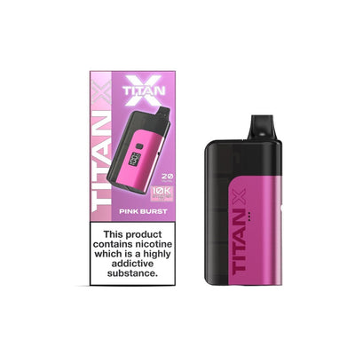 Titan X Vaping Products 20mg Titan X 10k Puff Prefilled Pod Vape Kit