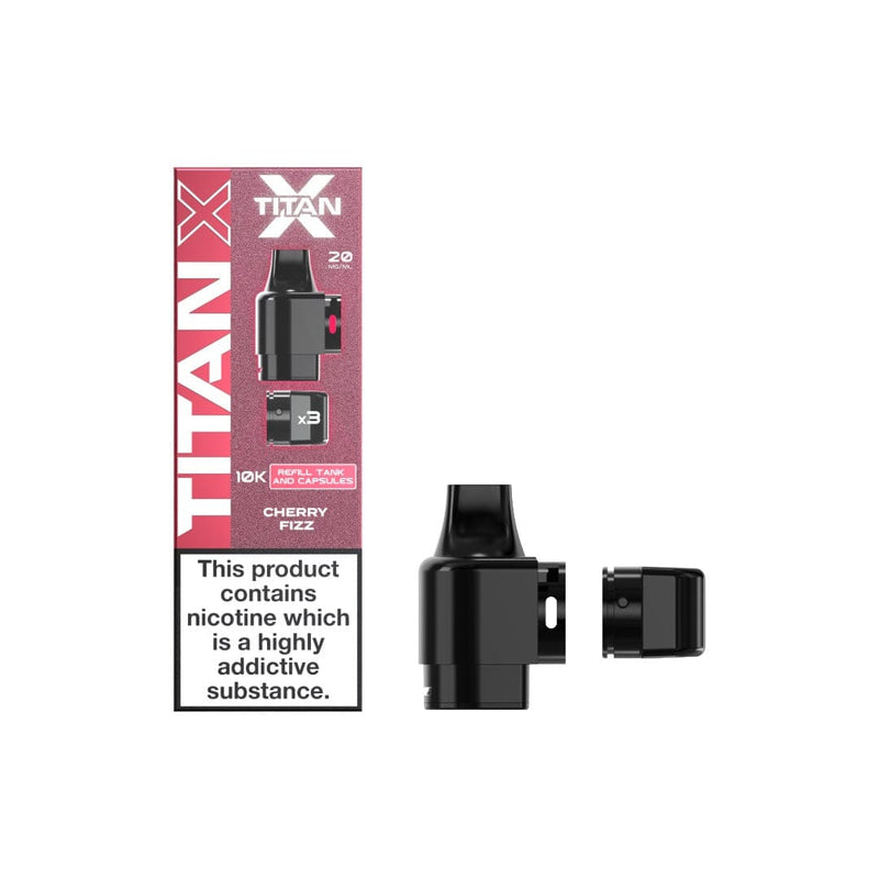 Titan X Vaping Products 20mg Titan X 10k Puff Prefilled Pods