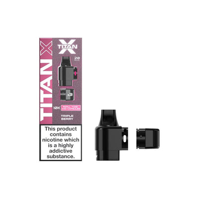 Titan X Vaping Products 20mg Titan X 10k Puff Prefilled Pods