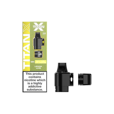 Titan X Vaping Products 20mg Titan X 10k Puff Prefilled Pods