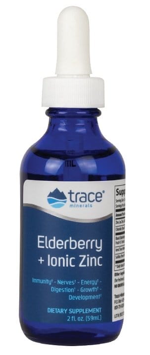 Trace Minerals Elderberry + Ionic Zinc - 59 ml.