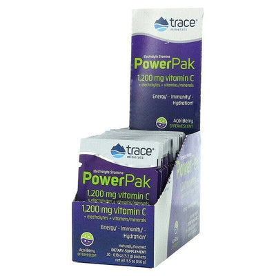 Trace Minerals Electrolyte Stamina Power Pak, Acai Berry - 30 packets