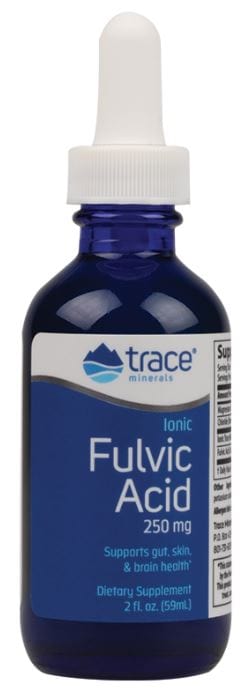 Trace Minerals Ionic Fulvic Acid, 250mg - 59 ml.