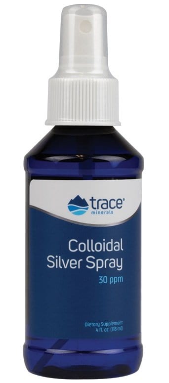 Trace Minerals Nootropics & Supplements Colloidal Silver Spray, 30ppm - 118 ml.