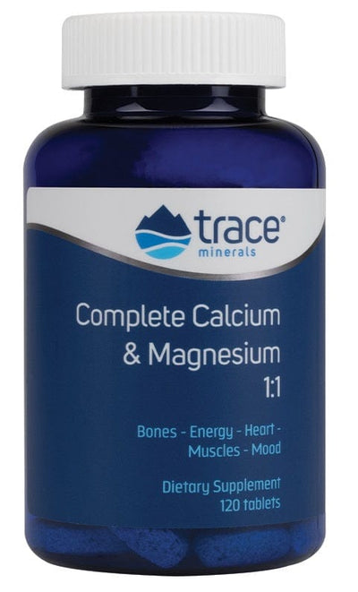 Trace Minerals Nootropics & Supplements Complete Calcium & Magnesium 1:1 - 120 tablets