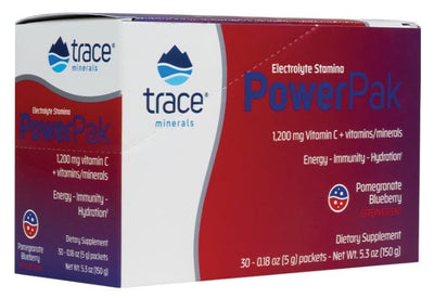 Trace Minerals Nootropics & Supplements Electrolyte Stamina Power Pak, Pomegranate Blueberry - 30 packets