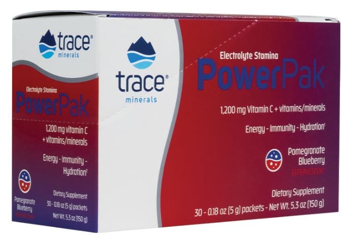 Trace Minerals Nootropics & Supplements Electrolyte Stamina Power Pak, Pomegranate Blueberry - 30 packets