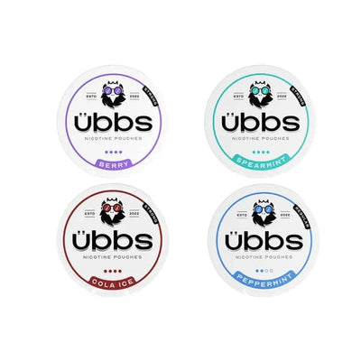 Übbs Smoking Products 11mg Ubbs Strong Nicotine Pouches Bundle 40 Cans (40 Cans For The Price 30 Cans)