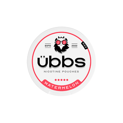 Übbs Smoking Products 14mg Übbs Watermelon Ice Max Strength Nicotine Pouches - 20 Pouches