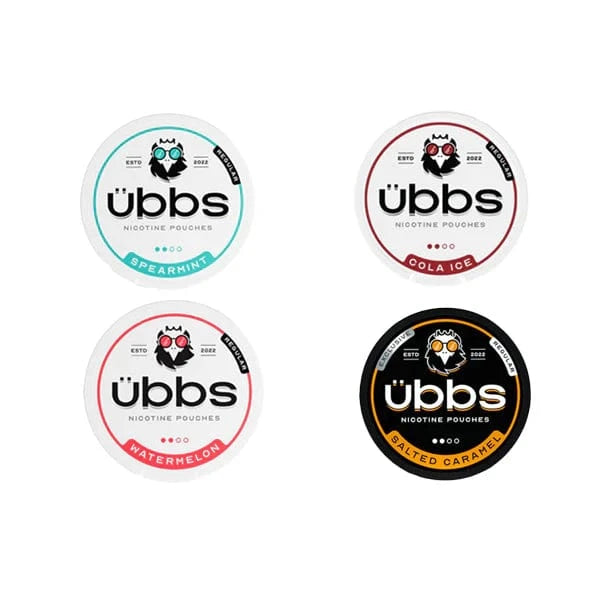 Übbs Smoking Products 6mg Ubbs Regular Nicotine Pouches Bundle 40 Cans (40 Cans For The Price 30 Cans)
