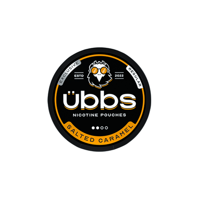 Übbs Smoking Products 6mg Übbs Salted Caramel Regular Strength Nicotine Pouches - 20 Pouches