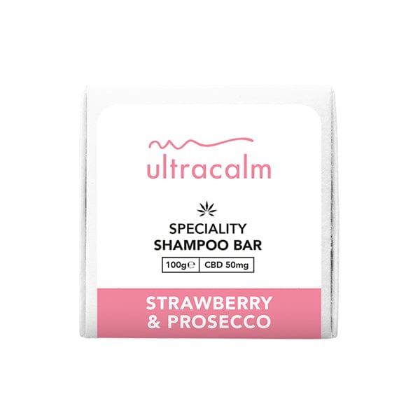 Ultracalm CBD Products Strawberry & Prosecco Ultracalm 50mg CBD Shampoo Bar 100g (BUY 1 GET 1 FREE)