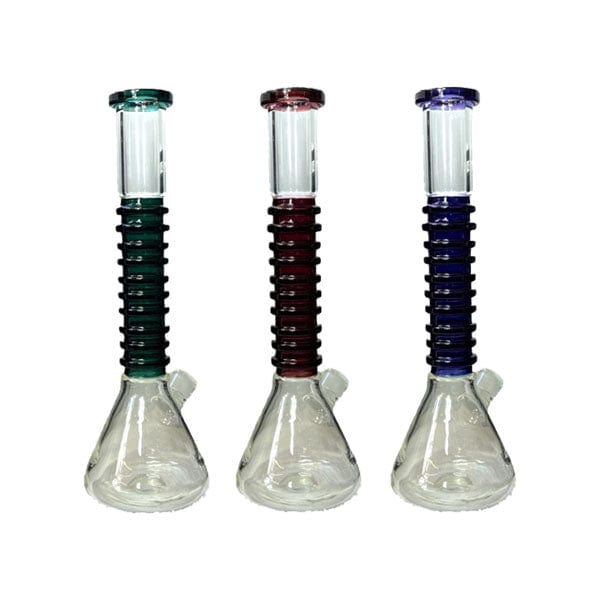 Unbranded Smoking Products Large Percolator Beaker Base Glass Bong 14"